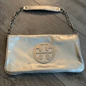 Tory Burch silver shoulder bag